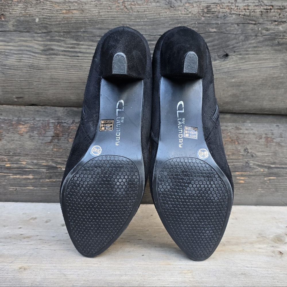 CL By Laundry Not Sorry Modern Minimalist Block Heel Comfort Bootie 9M - Picture 13 of 15